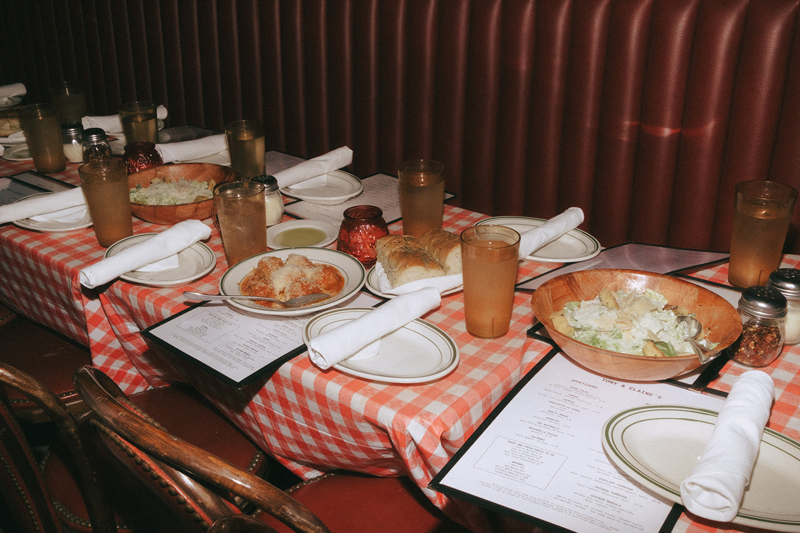 Italian restaurant wedding reception in the North End of Boston. Photo by Rhode Tripper Photography